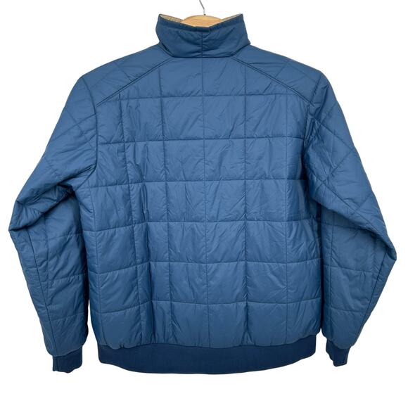 Men's Blue Patagonia Box Quilted Pullover 1/4 Zip Nylon Jacket STY20835 - Picture 6 of 10